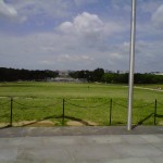 Lincoln Memorial as seen from the foot of the Washington Monument